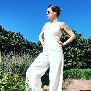 White Wide Legged Jumpsuit 💟